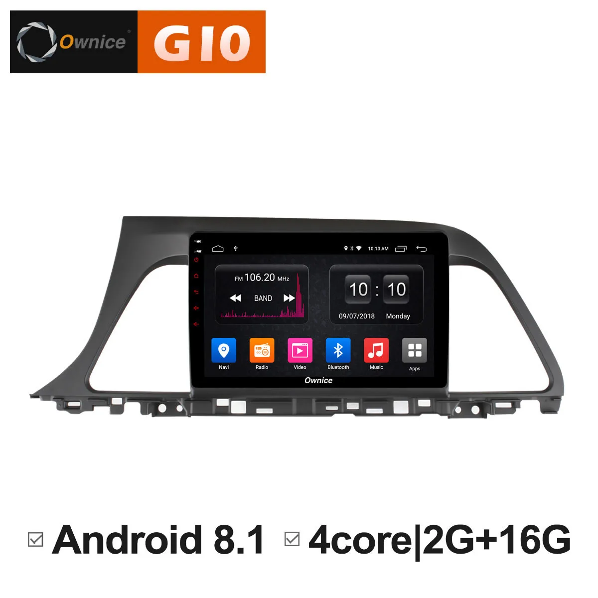 Ownice C500 + G10 Восьмиядерный Android 8 1 Автомагнитола DVD gps Navi для hyundai Sonata 9 2015 2016 Аудио