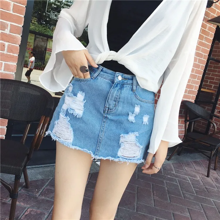 Sexy Skirts for Women 2018 New Denim Skirts Short Summer