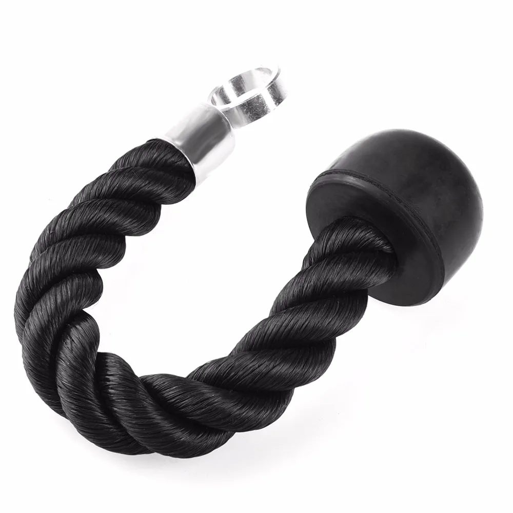 RUNACC Tricep Rope Tricep Training Rope Pull Down Ropes For Triceps Strength Enhancement Single Handle Black Fitness Equipment RUNACC Tricep Rope Tricep Training Rope Pull Down Ropes For Triceps Strength Enhancement Single Handle Black Fitness Equipment