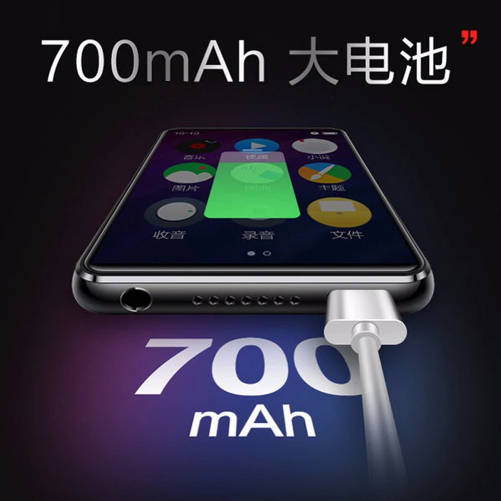 Bluetooth 5,0 металлический HD неразрушительный звук качество MP3-плеер 2,4 дюймов полный сенсорный цветной экран Встроенный динамик