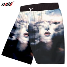 UJWI, дизайн, мужские шорты, 3d принт, белые облака, шорты, Космический бордшорты, мужская верхняя одежда в стиле хип-хоп, брюки, мужские повседневные шорты, 6xl