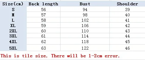nursing tank size chart