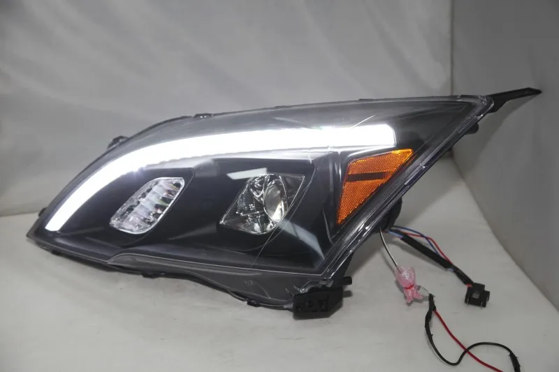 Для CRV светодиодный головной светильник "ангельские глазки" для HONDA 2007 2008 2009 2010 2011 года CR-V передние лампы с дневными ходовыми огнями