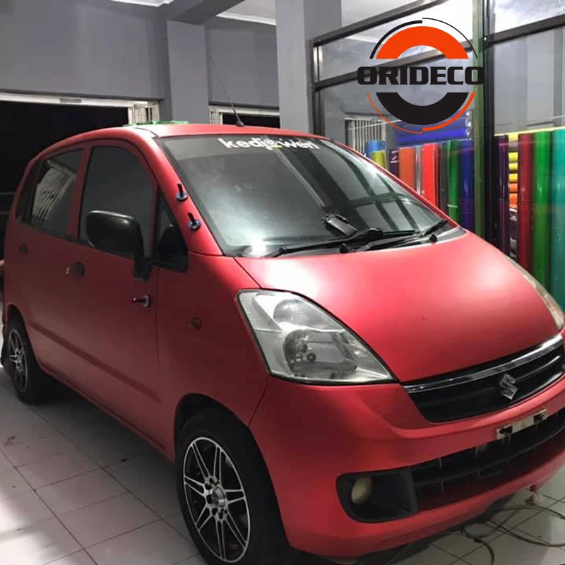RED matte metallic satin red vinyl wraps 2