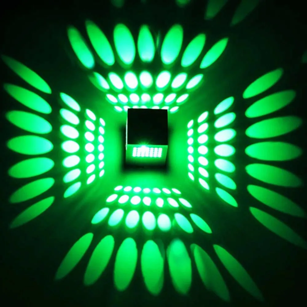 3 Вт высокое качество настенный светильник LED алюминиевая коробка RGB бра свет для
