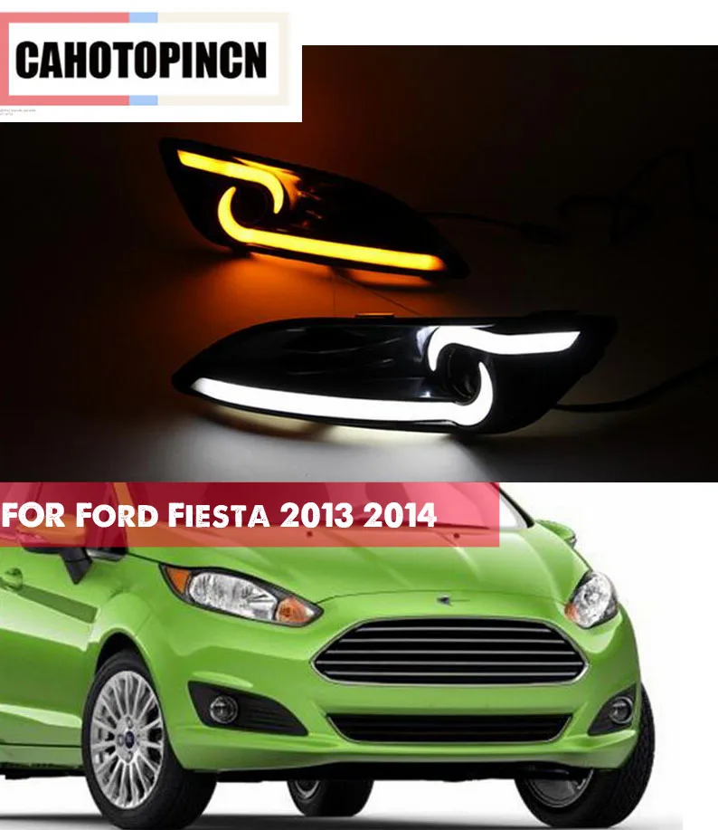 Buy For Ford Fiesta 2013 2014 Waterproof 12V LED CAR DRL Daytime running light