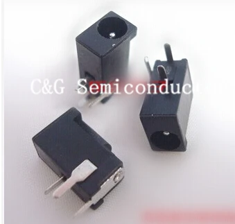 100 шт. разъем DC Power 3 5 мм x 1 гнездо под прямым углом PCB mount IC | Электронные компоненты