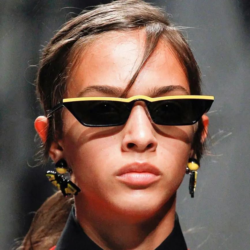 

New Arrival Cycling Eyewear Women Retro Quadrate Lens Cateye Frame Acetate Frame UV Glasses Magnificent Ultraviolet Sunglasses