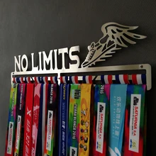 NO LIMITS medal hanger Sport medal holder Stainless steel medal hanger for running,gymnastics,swimming,cycling medals