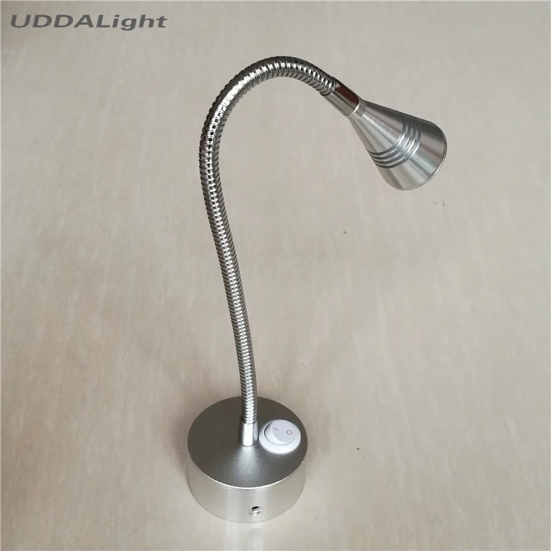 Настенный светильник для спальни 1 3 Вт чтения с выключателем 30%|bedside reading light|flexible