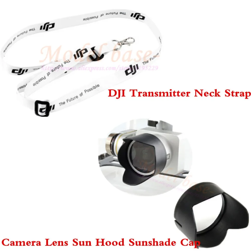 Transmitter Neck Strap + Camera Lens Sun Hood Sunshade Cap For DJI