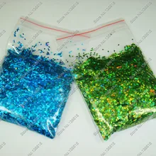 50 г х 1/2"(1 мм) Блестки для ногтей светло-голубой и зеленый ослепительный бриллиант палитра блесток Форма для ногтей и блестки для рукоделия