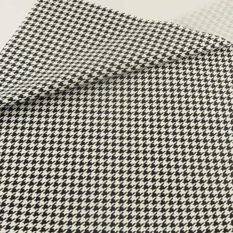 Houndstooth Black Cotton Fabric Fabrics Tecido Quilting Bedding Decoration Tissue Home Textile Patchwork Sewing Cloth Teramila | Дом и сад