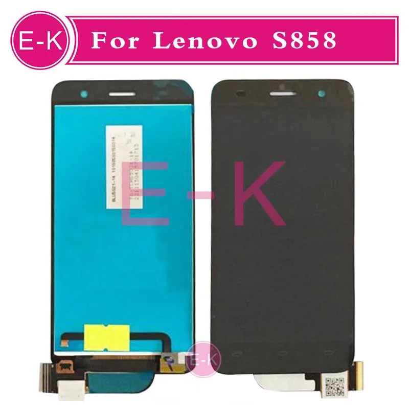 

DHL 20pcs/lot High quality 5.0" For Lenovo S858 S858T LCD Display + Touch Screen Digitizer Assembly Replacement Free Shipping