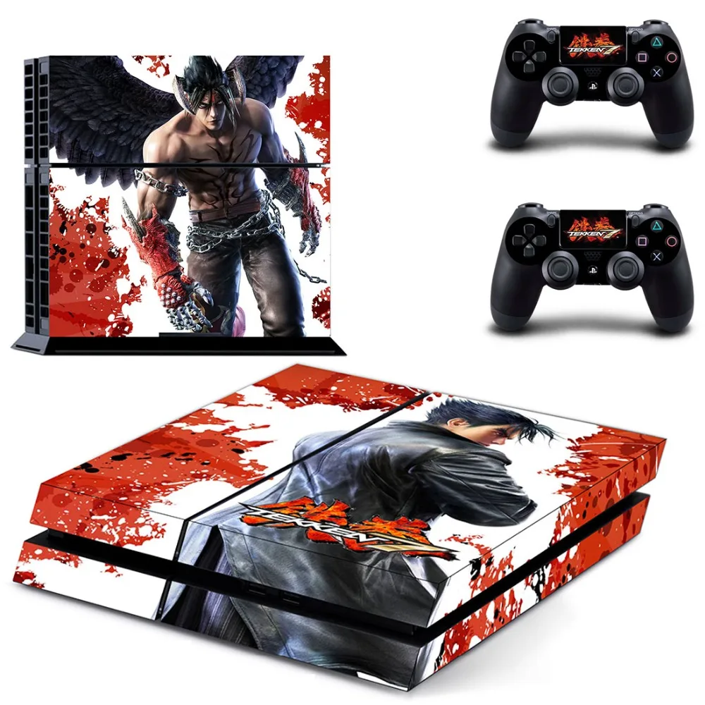Игра Tekken 7 PS4 Кожа Наклейка виниловая для sony Playstation 4 консоль и 2 контроллера PS4 Кожа Наклейка