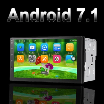

car stereo radio autoradio 2 din Android 7.1 GPS+Wifi+Bluetooth+Radio+Quad Core 7 inch 1024*600 touch screen 7021g Support dab+