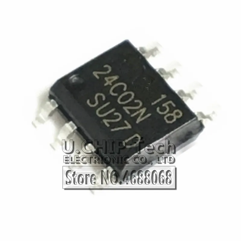 

20pcs/lot New AT24C02BN-10SU-2.7 AT24C02 24C02N 24C02 24C02BN-SU27 EEPROM SOP8 2.7V Memory IC