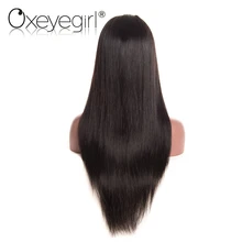 Oxeye girl Brazilian Straight Hair Wig Pre Plucked Lace Front Human Hair Wigs For Black Women Non Remy Hair Wigs With Baby Hair