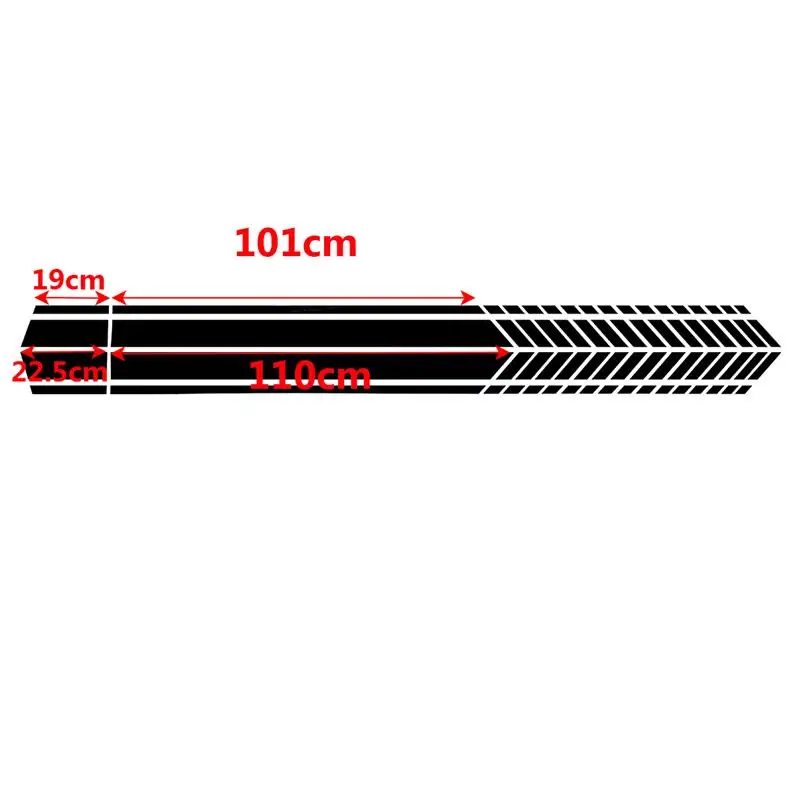 Универсальные спортивные гоночные полосы графические стикеры автомобиль-грузовик кузов Боковая дверь наклейки