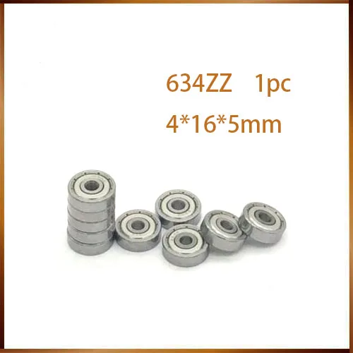 

1pc/Lot 634ZZ 634 ZZ 4x16x5mm Mini Deep Groove Ball Bearing Miniature Bearing