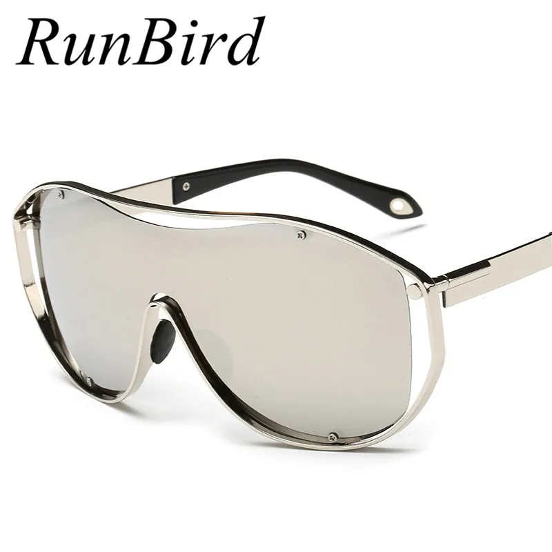 

RunBird Fashion Vintage Rivet Sunglasses Women Brand Designer Metal Sun Glasses for Women Lentes De Sol Oculos UV400 Shades R080