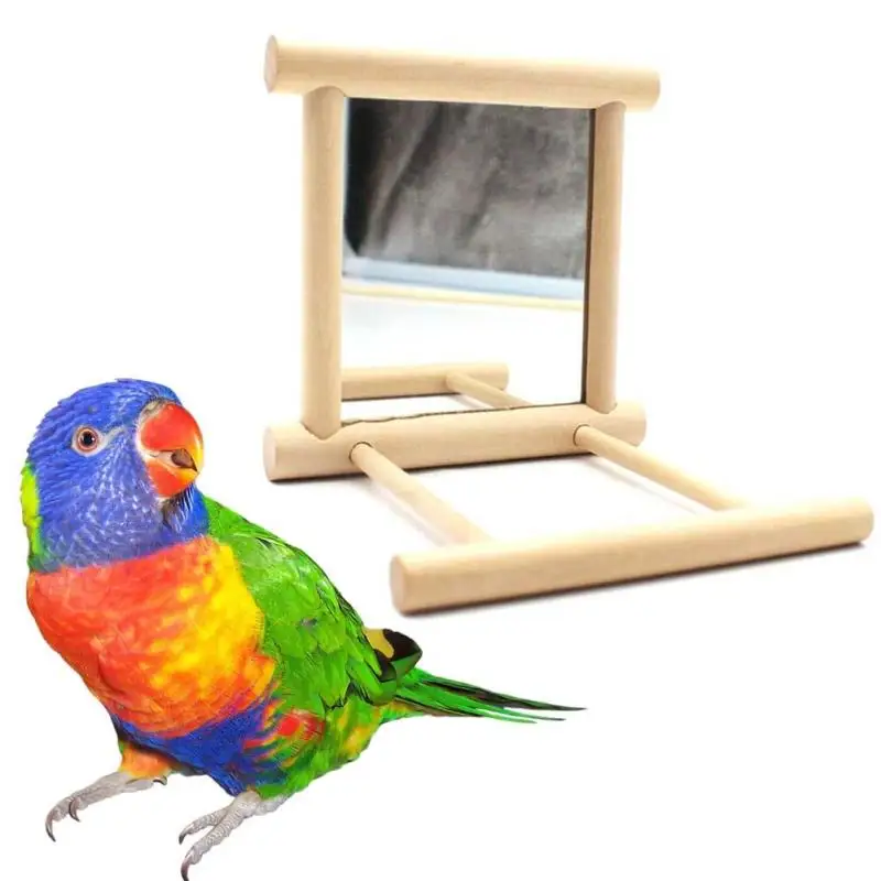 Buy XIAXIANG Funny Wooden Bird Toy Mirror Fun Toys For