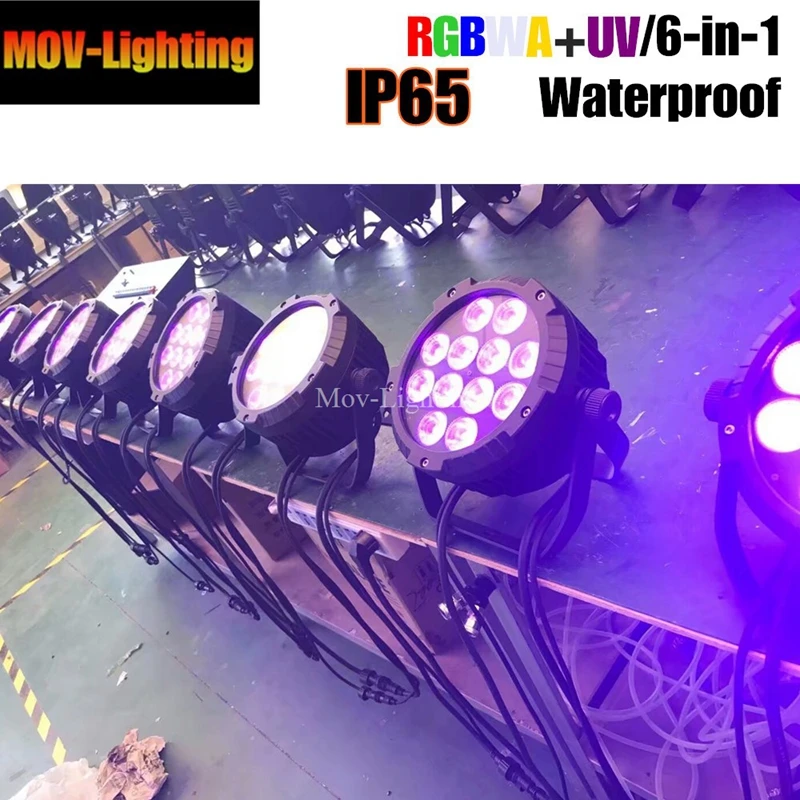 Домашний 12x18 Вт RGBWA + UV 6 в 1 IP65 наружный светодиодный прожектор для сцены | Лампы и