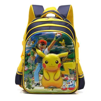 

Teens Backpack 3D Pokemon Charmander Pikachu Printing School Bags Casual Cartoon Backpacks For Kids Mochilas Escolar bookBag