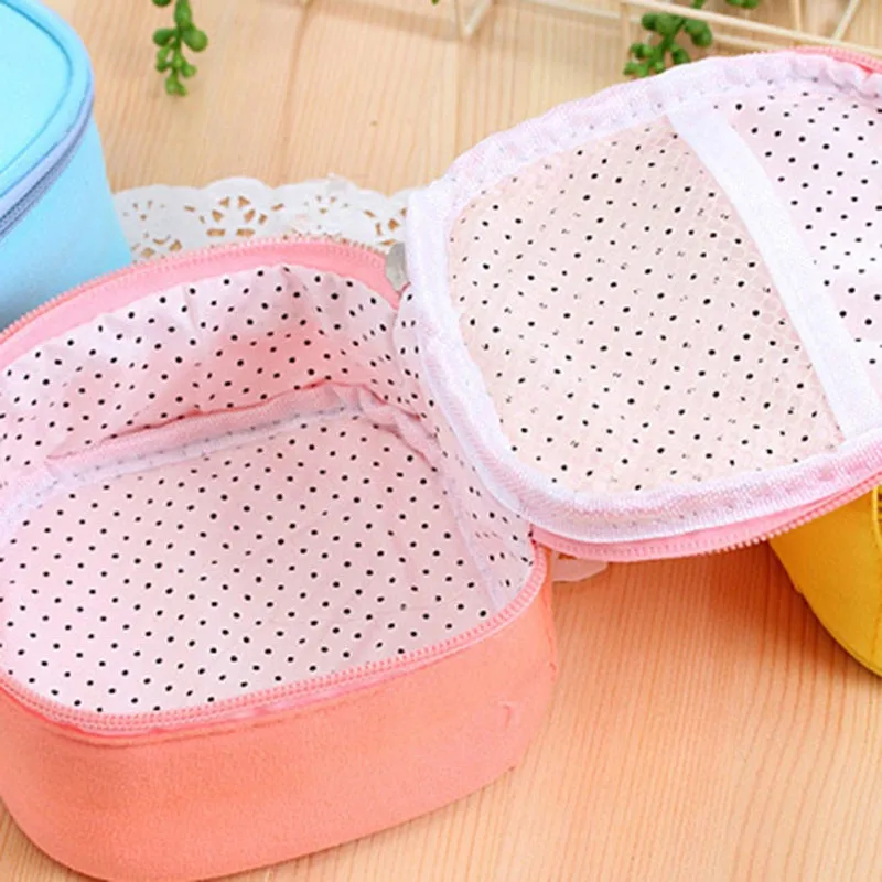 صغير لون الحلوى أكياس القطن حقيبة التخزين التجميل كيس المناديل الصحية
