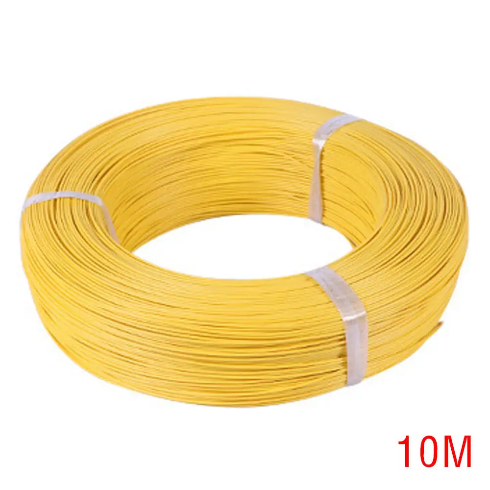 10 м 24AWG UL1007-24awg электрический шнур огнестойкая Луженая Медь одножильный электронный изолированный провод - Цвет: Цвет: желтый