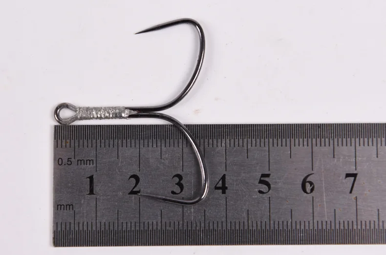 5 шт./лот, двойные рыболовные крючки, маленькие, для завязывания мушек, двойной рыболовный крючок для джига, размер