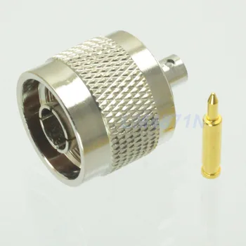 

N male plug solder semi-rigid RG402 0.141" Cable RF connector