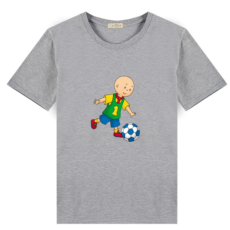 Мультфильм Caillou футболки летний топ хлопок короткий рукав детская футболка для девочек - Цвет: D style