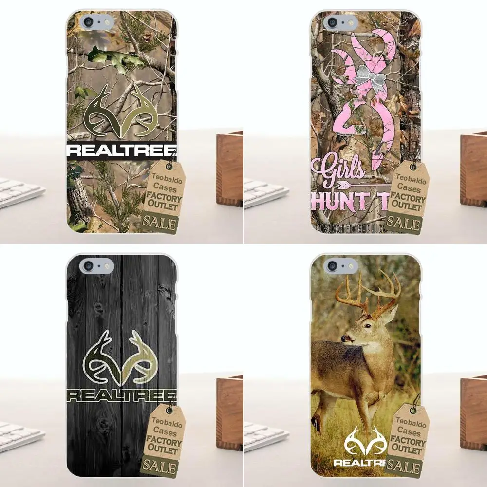 Tpwxnx Realtree Camo Soft Phone Case For Apple iPhone 4 4S 5 5C SE 6 6S