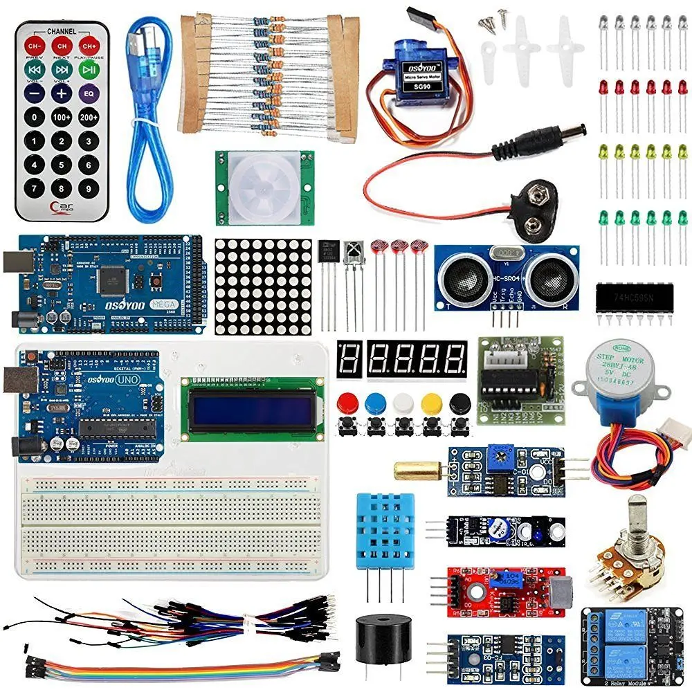 Стартовый набор для Arduino UNO R3 и Mega2560 плата ESP8266 для ЖК-серводвигателя реле