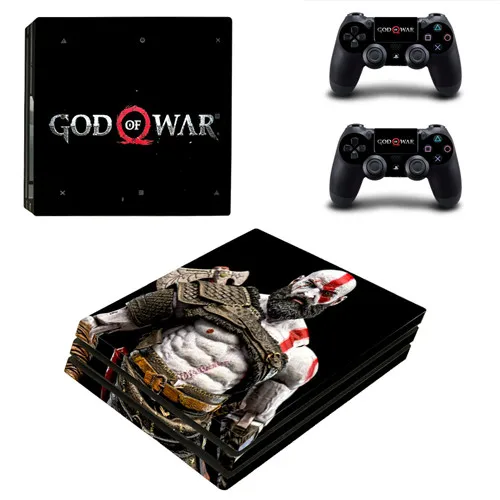 Игра God of War PS4 Pro наклейка для кожи виниловая наклейка для sony Playstation 4 консоль и 2 контроллера PS4 Pro наклейка для кожи - Цвет: YSP4P-2111