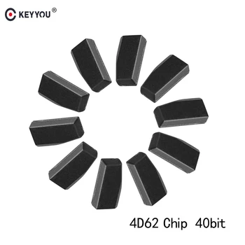 

KEYYOU 10X Immobilizer TP28 ID62 4D62 Chip 40 Bits Carbon For Subaru Forester Impreza Remote Car Key Transponder Chip