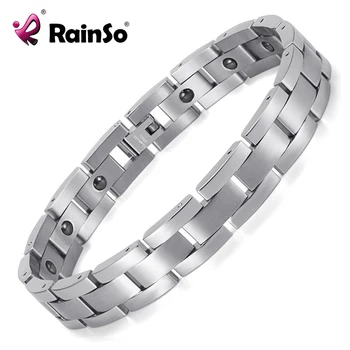 

Trend Cool Men's Jewelry High Quality 316L Stainless Steel Contain Hematite Health Care Magnetic Bracelet JEWAM331