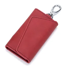 Натуральная кожа, кошельки для автомобильных ключей, модный мужской держатель для ключей, ключница, органайзер для ключей, чехол для ключей, сумка, кошелек в винтажном стиле