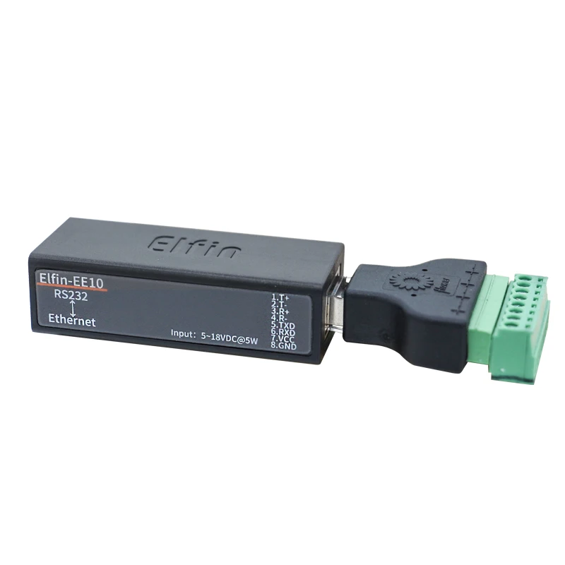 Последовательный порт RS232 к Ethernet последовательный порт устройство сервер Elfin-EE10 поддержка TCP/IP Telnet Modbus TCP протокол