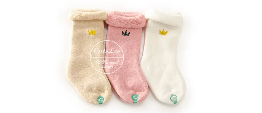 3 шт./партия, зимний утепленный хлопковый носки для новорожденных носки для мальчиков и девочек Meias для новорожденных, Calzini, Calcetines Socken Kniekouse