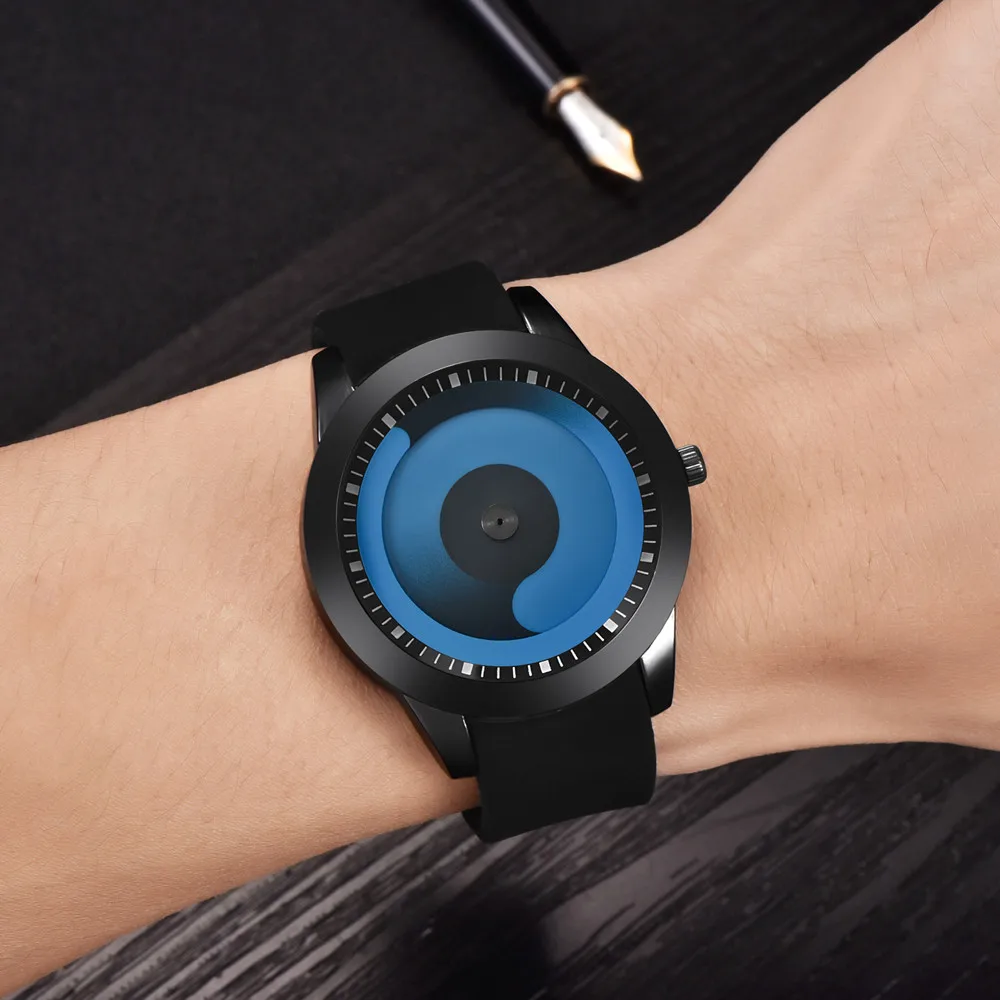 

PRE-ORDER SPECIAL Mens Watches 2018 Luxury Brand Silicone Band Quartz Wristwatch for Men's Good Dial Clock Relogio