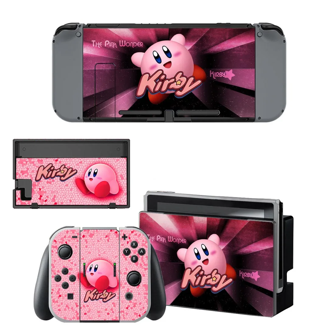 Сменные наклейки Switch Skin kirby Nintendo, сменные наклейки, совместимые с консолью Nintendo doswitch, Joy-Con, контроллером