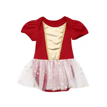 

Newborn Bodysuit Dress for Baby Girl 2019 Summer Infant Clothes Short Sleeve Outfit Tutu Tulle Bodysuit Dress Toddler Jumpsuit