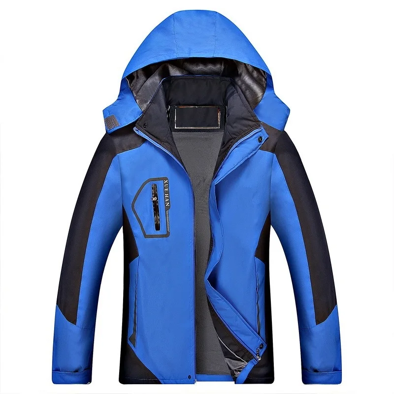 ZOGAA Мужская зимняя флисовая водонепроницаемая куртка для спорта на открытом воздухе, теплое пальто для походов, кемпинга, походов, ветра, скорости, куртки с капюшоном