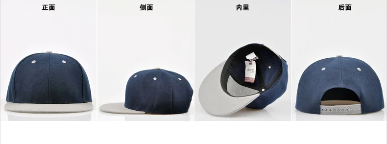 Изготовленный на заказ логотип Snapback OEM шапки плоские винтажные шляпы регулируемый - Цвет: Оранжевый
