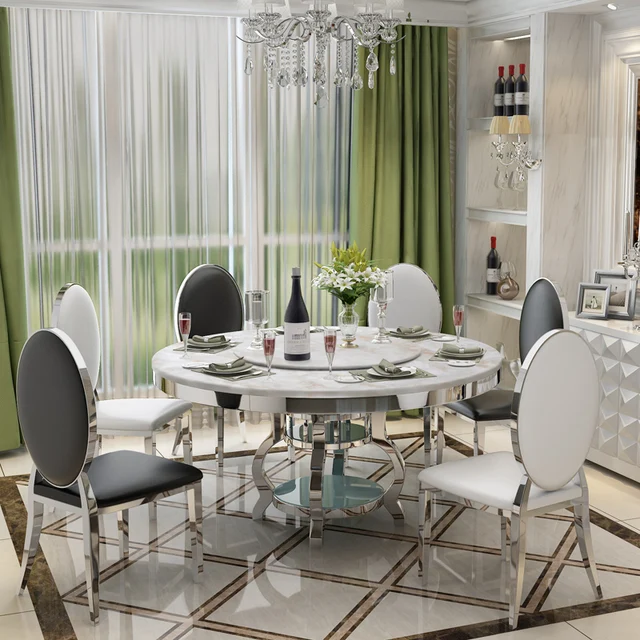 Best Offers Stainless steel Dining Room Set Home Furniture minimalist modern glass dining table and 4 chairs mesa de jantar muebles comedor Best Offers Stainless steel Dining Room Set Home Furniture minimalist modern glass dining table and 4 chairs mesa de jantar muebles comedor