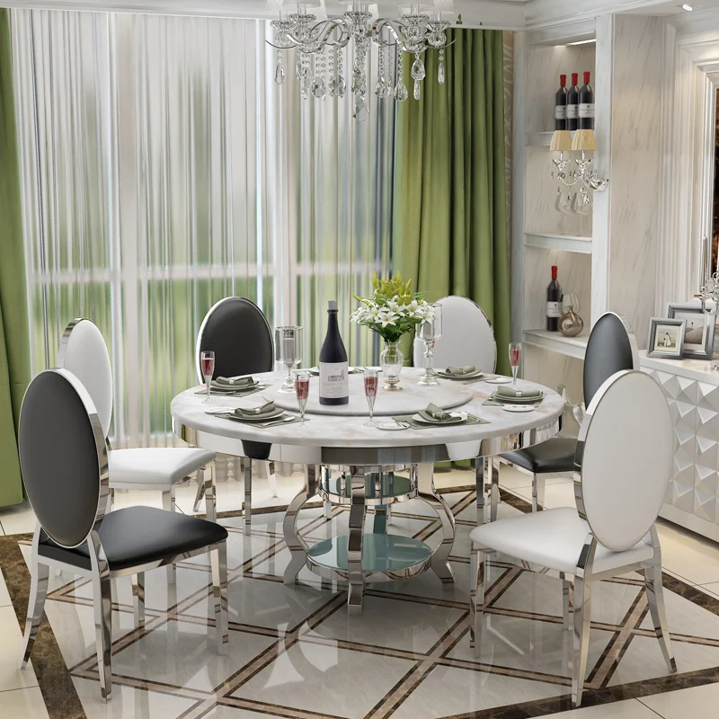 Stainless steel Dining Room Set Home Furniture minimalist modern glass dining table and 4 chairs mesa de jantar muebles comedor Stainless steel Dining Room Set Home Furniture minimalist modern glass dining table and 4 chairs mesa de jantar muebles comedor