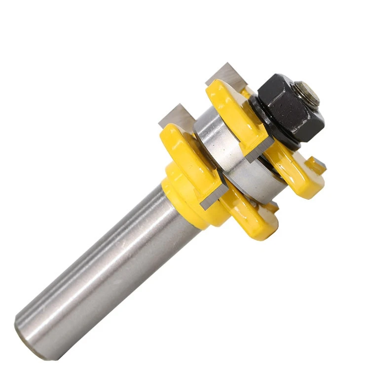 free shipping 2pc 1/2" Shank high quality Tongue and Groove Joint Assembly Router Bit Set Stock Wood Cutting Tool