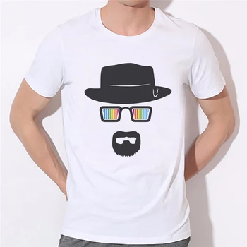 

Fashion 3D White Casual Breaking Bad Shirt 2020 Men Heisenberg Short sleeve T-Shirts Men Tee Shirt Swag T shirt 43N-5#